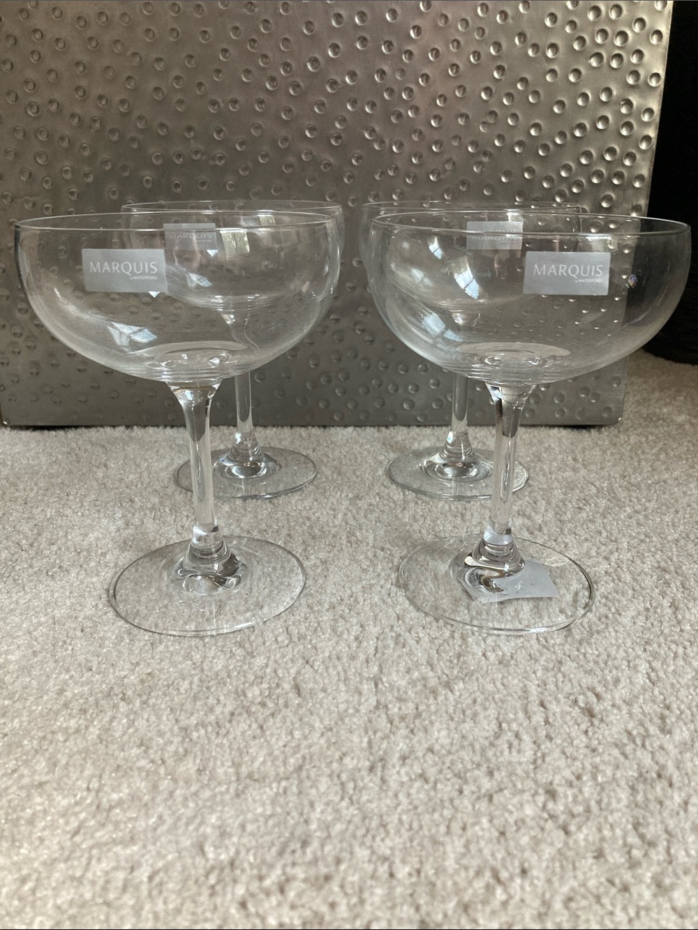 Marquis Moments Coupe by Waterford set of 4 glasses NWT